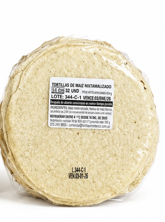 Tortillas maíz 32 unidades sabor 100%mexicano