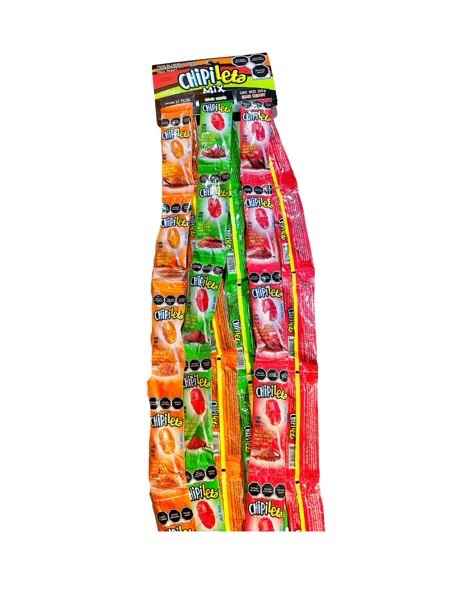 Chipileta Mix x30 unidades naranja, sandia y chamoy