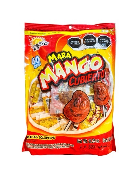 Mara mango cubierto paquete x40 unidades