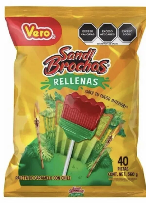 Sandi brochas rellenas paquete x40 unidades