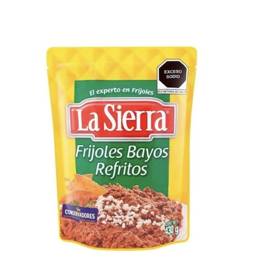 Frijoles bayos refritos la sierra x 430g