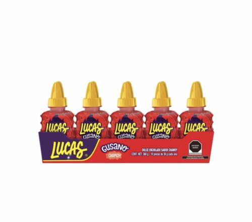 Lucas gusano chamoy caja x10 unidades