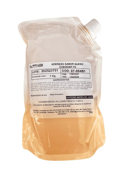 Aderezo sabor queso cheddar 1kg