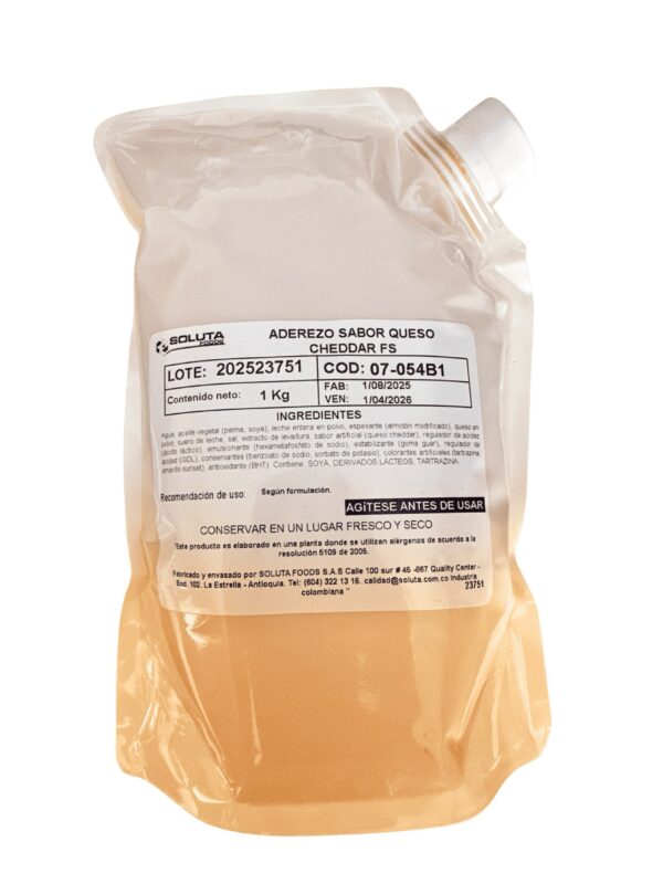 Aderezo sabor queso cheddar 1kg