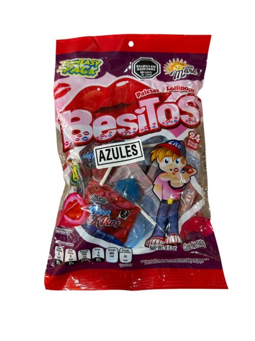 Besitos azules x24 unidades