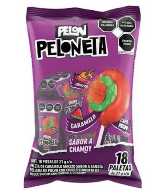 Pelón peloneta chamoy x18 unidades