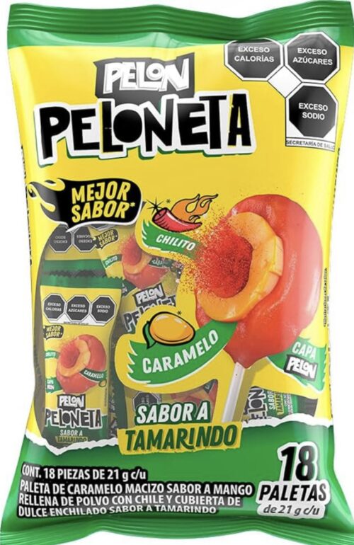 Pelón peloneta tamarindo x18 unidades
