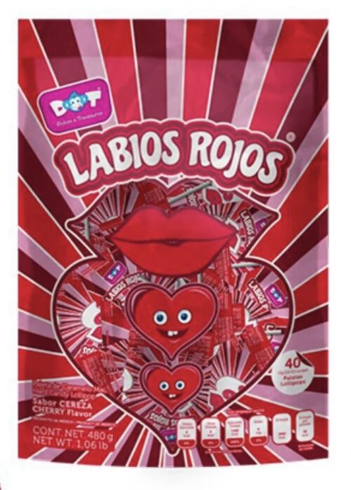 Labios rojos x40 piezas