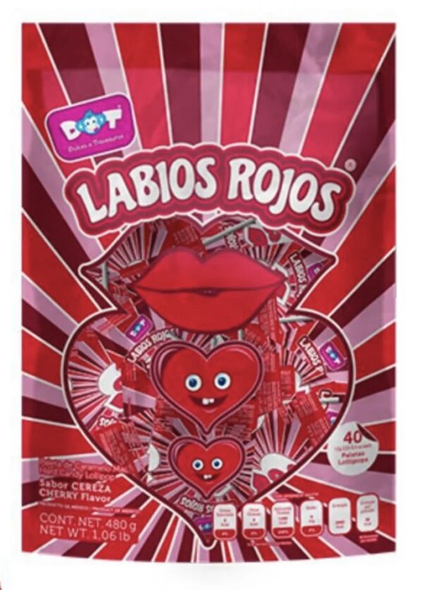 Labios rojos x40 piezas