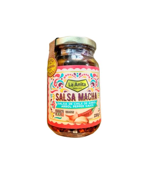 Salsa macha chile de árbol