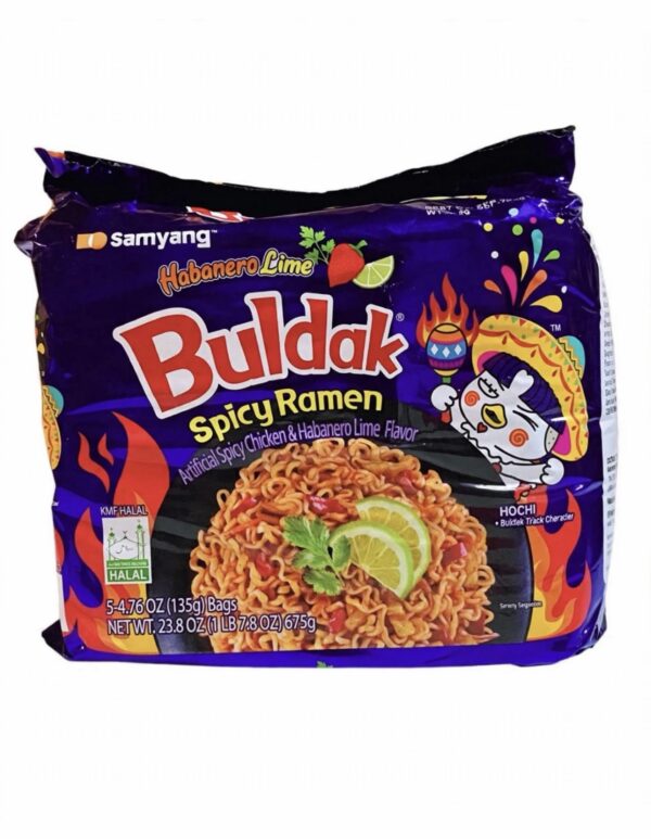 Ramen buldak habanero limon pack x 5 unidades