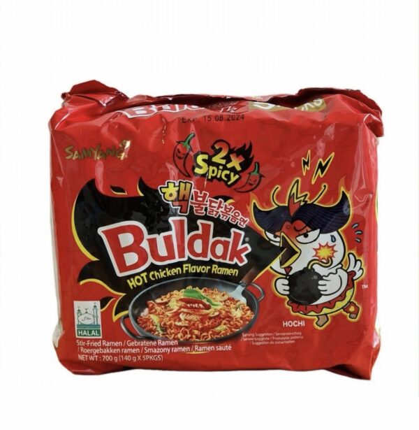 Ramen buldak doble picante pack x 5