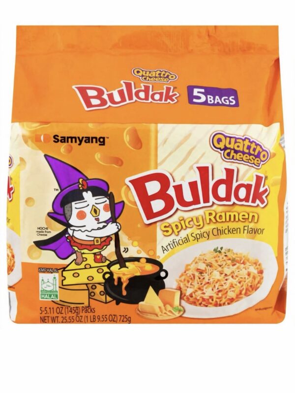 Ramen buldak 4 quesos pack x 5